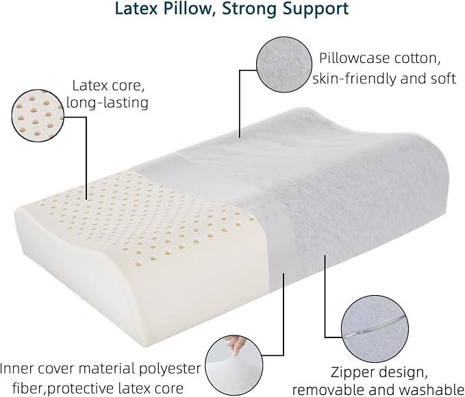 Nature Latex Foam Pillows, Cervical Pillow - Image 3