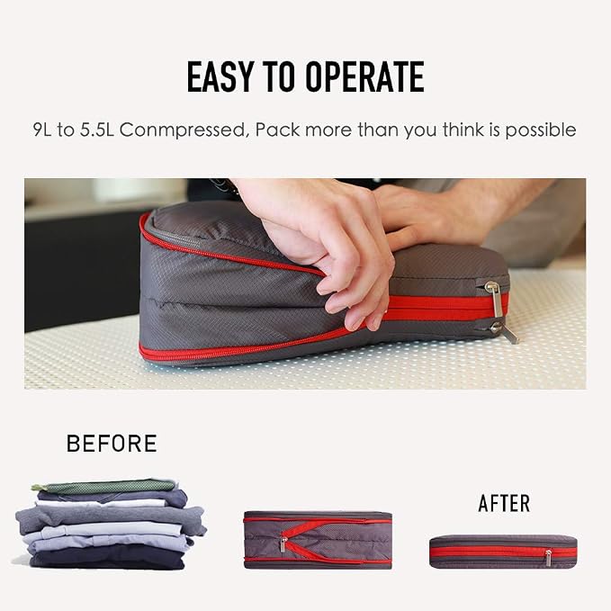 Bee Nesting Waterproof Compression Packing Cubes, Travel Packing organizers - Image 2