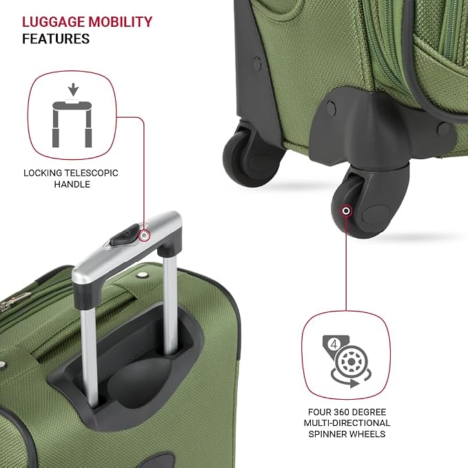 SwissGear Sion Softside Expandable Luggage, Carry-On 21-Inch - Image 2