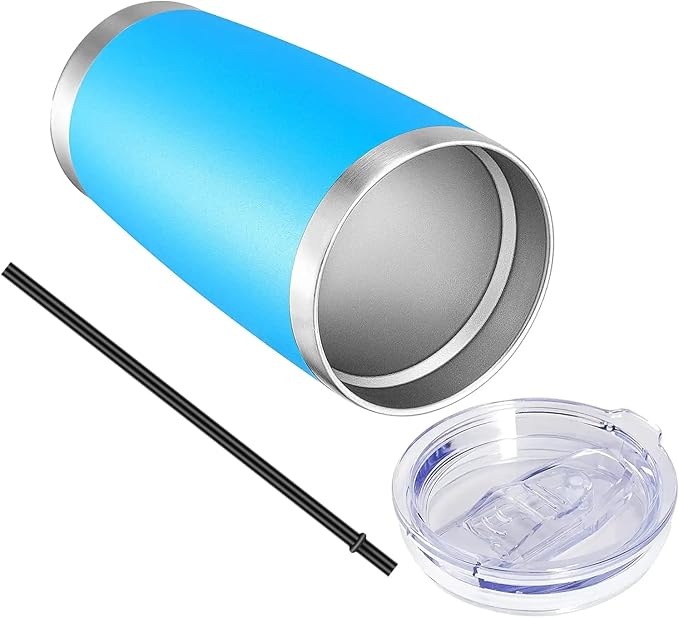 VEGOND 20oz Tumbler with Lid and Straw Stainless Steel Tumbler Cup Bulk Vacuum - Image 7