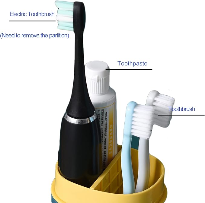 Detachable Travel Toothbrush Holder, Portable Toothbrush Case 3 in 1 Toothpaste - Image 3