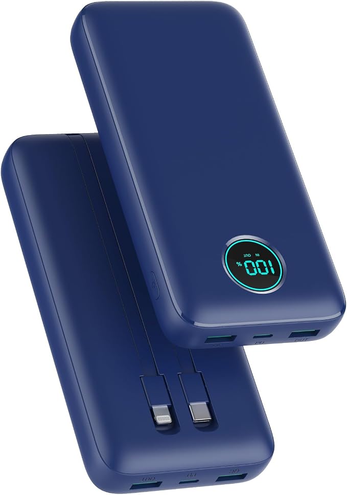Portable Charger 40, 800mAh Power Bank, 25W PD QC 4.0 Fast Charging Portable by Pxwaxpy