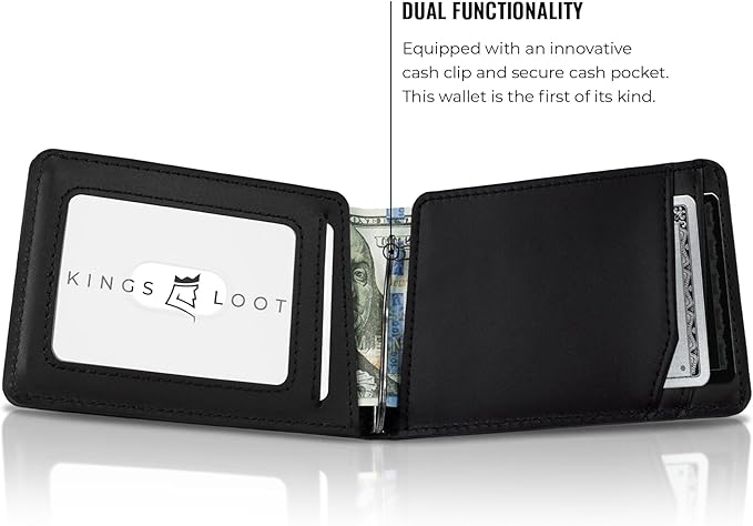 Kings Loot Wallet for Men | Minimalist Slim RFID Blocking Leather Design - Image 4