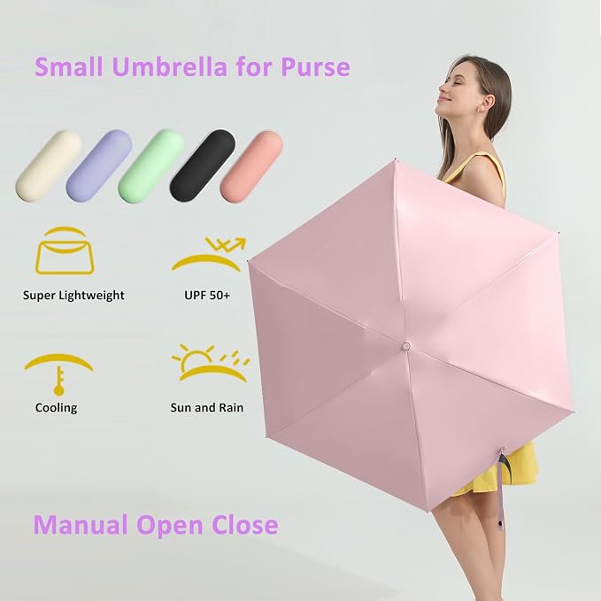 BAODINI Travel Mini Umbrella for Purse - Image 6