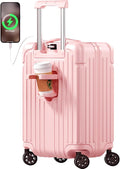 Krute Carry on Luggage 20 Inch USB Suitcases by Krute