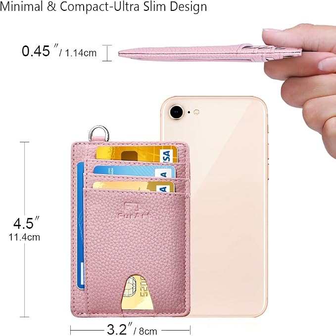 FurArt Slim Minimalist Wallet, Front Pocket Wallets, RFID Blocking, Credit Card - Image 7