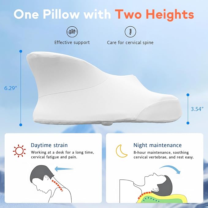 Dual-Height Cervical Neck Pillow - Image 2