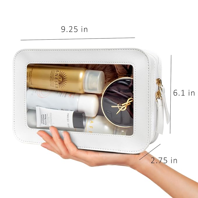 LETGO Clear Makeup Bags, TSA Approved Toiletry Bag - Image 2