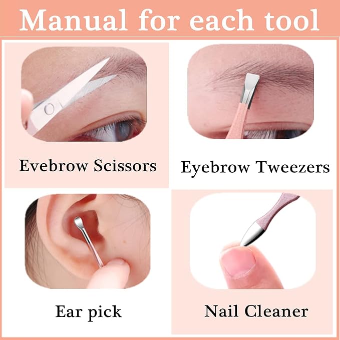 7pcs Manicure Set, Nail Clippers Kit, Stainless Steel Manicure Kit, Nail - Image 3