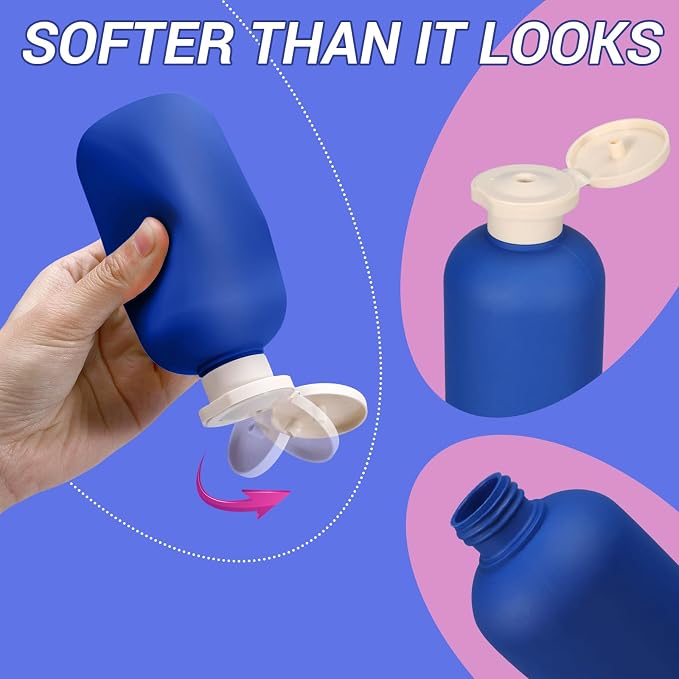 ASEVAT 6.7oz Airtight Plastic Travel Shampoo Bottles, Empty Squeeze Bottle - Image 5
