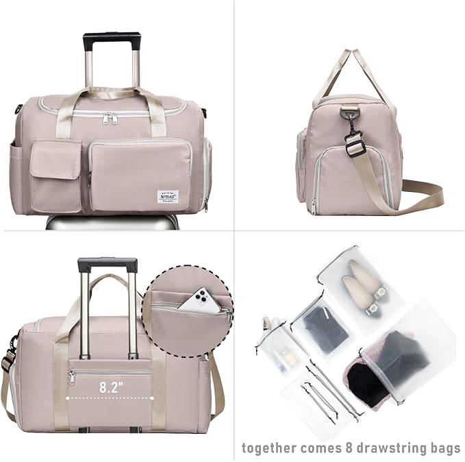 NPBAG Women Travel Duffel, Gym Workout Overnight Bag, Mommy Hospital Bag - Image 2