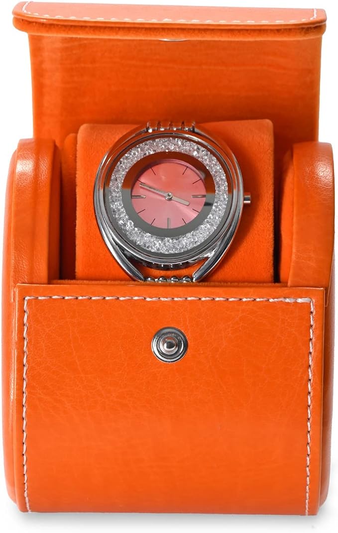 Oirlv Luxury Leather Travel Watch Case Single Watch Box - Image 4