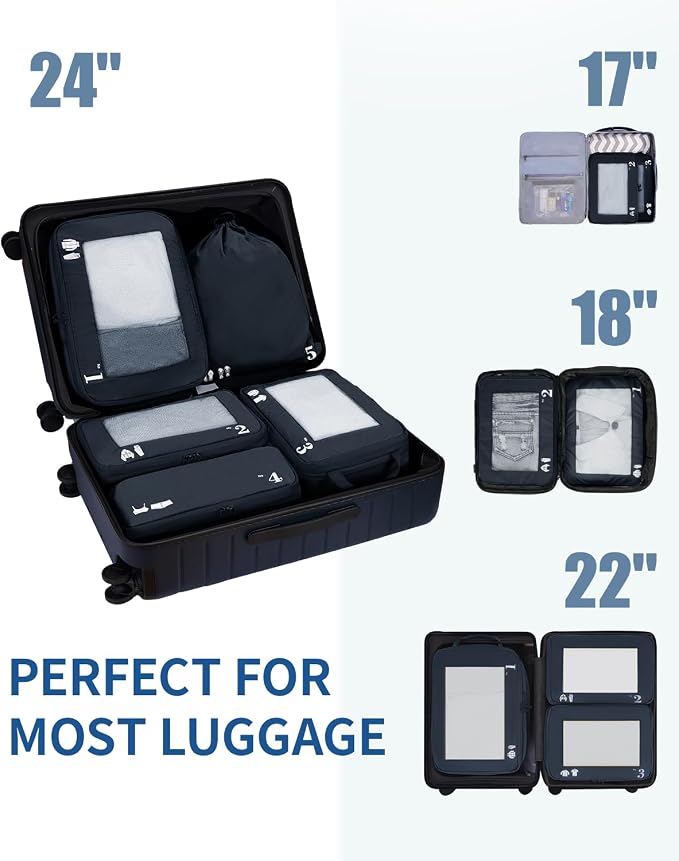 ECOHUB 5 Set Compression Packing Cubes - Image 7