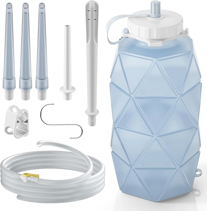 Collapsible Silicone Enema Bag Bottle Kit by SmokitcenFavorableProduct