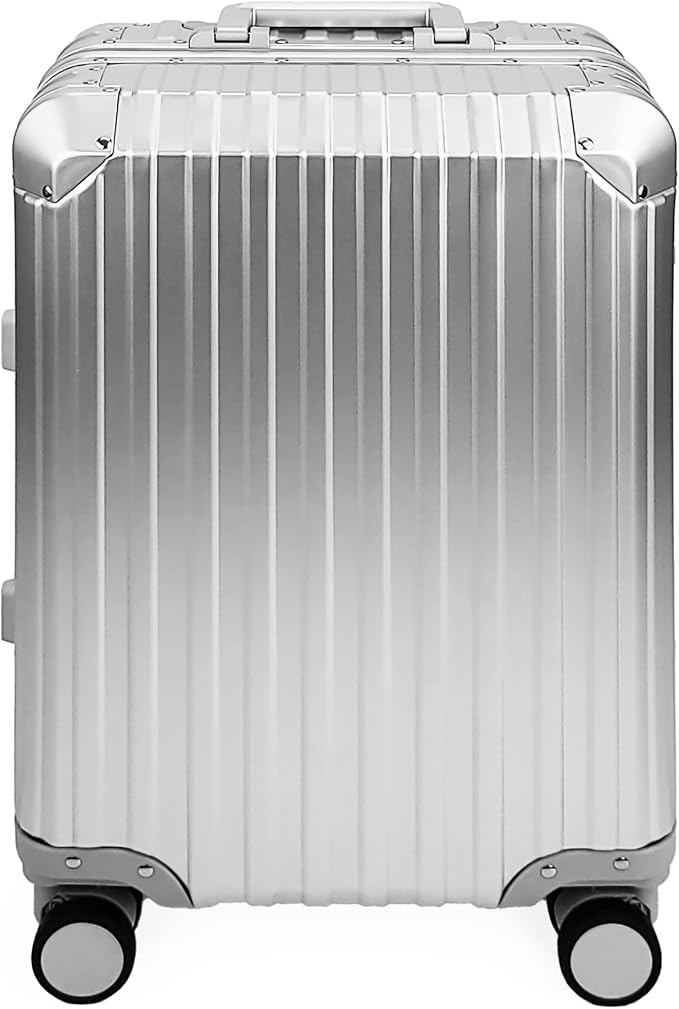 All Aluminum Luggage Suitcase 3 Sizes TSA Lock Carry On Silver - Image 5