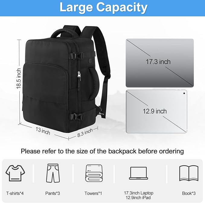 Travel Backpack, Carry on Flight approved Travel Bag - Image 5