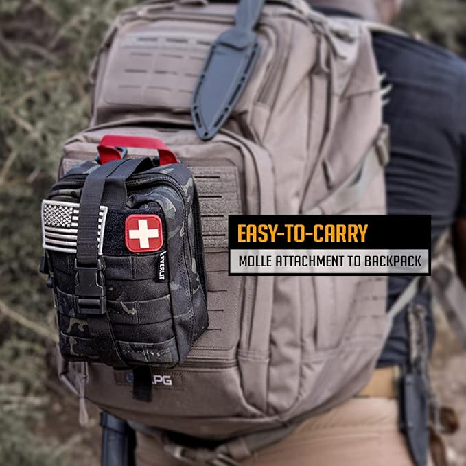 EVERLIT 250 Pieces Survival First Aid Kit IFAK EMT Molle Pouch Survival Kit - Image 7