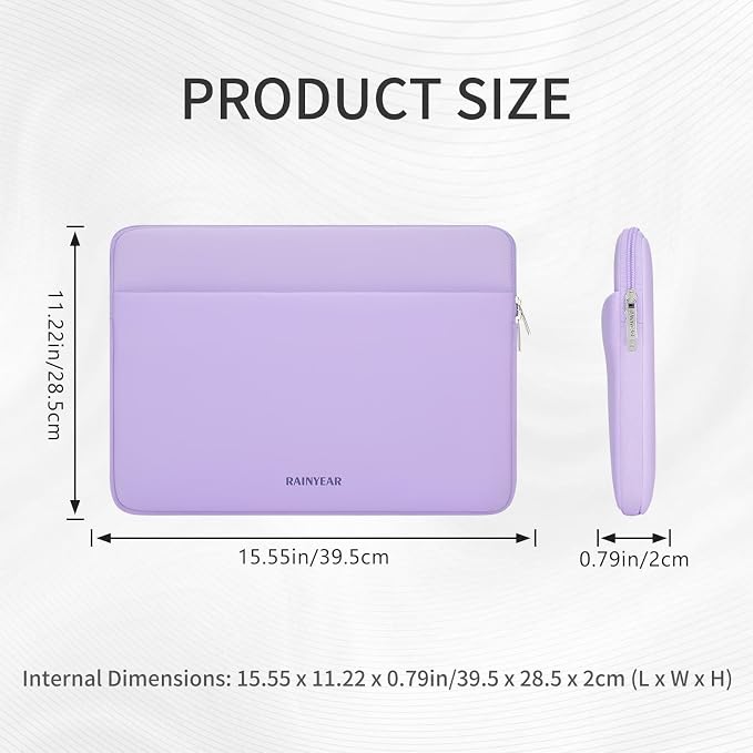 RAINYEAR Laptop Sleeve Case 15.6 Inch, Protective Portable Case - Image 5