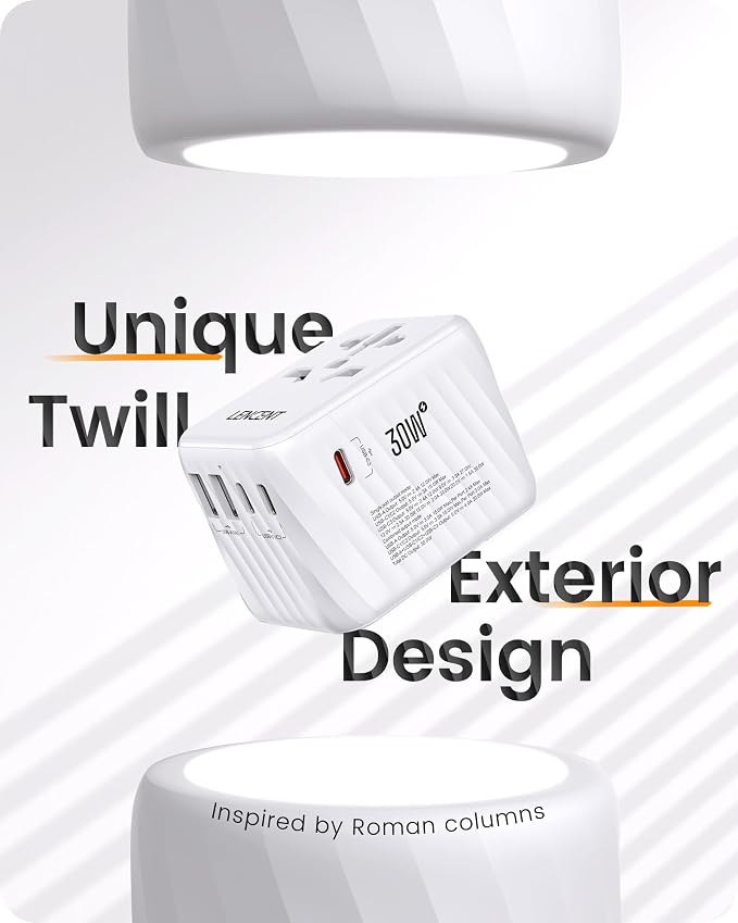 LENCENT Universal Travel Power Adapter, 30W International Wall Charger - Image 4
