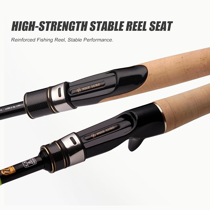 PURELURE Fishing Rod Telescopic, Carbon Fiber Spinning Casting Travel Rod - Image 6