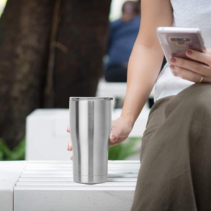 DOMICARE 20oz Tumbler with Lid Stainless Steel Tumblers Bulk, Double Wall - Image 6