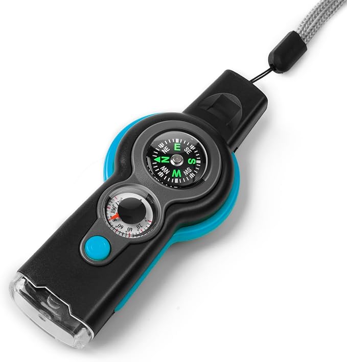 Emergency Survival Function Whistle, Outdoor Multifunctional Tool Safety Whistle by binboll