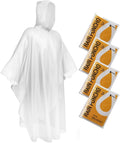 SaphiRose Disposable Rain Ponchos Emergency Clear Poncho by SaphiRose