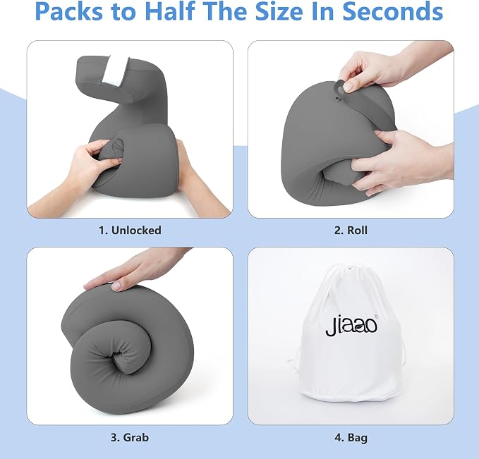 Travel Neck Pillow, Advanced Neck Support - Image 8