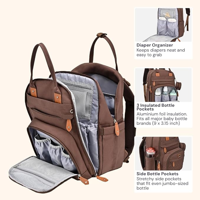 BabbleRoo Diaper Bag Backpack - Image 4