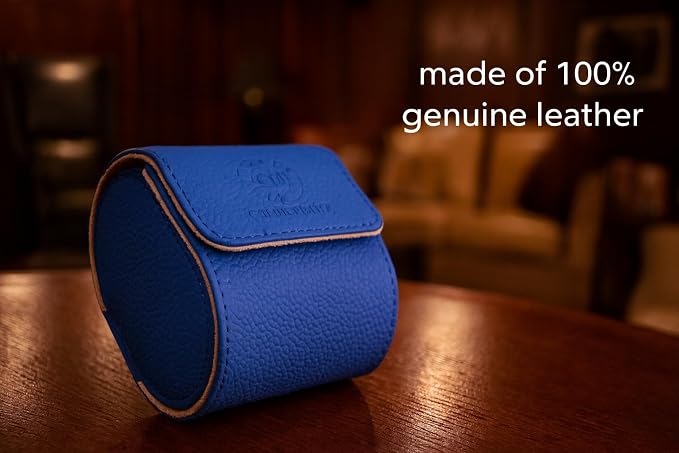 Genuine Napa Leather Watch Roll Travel Case - Image 5