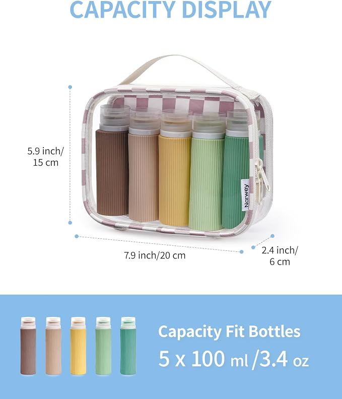 Narwey TSA Approved Clear Toiletry Bag - Image 3