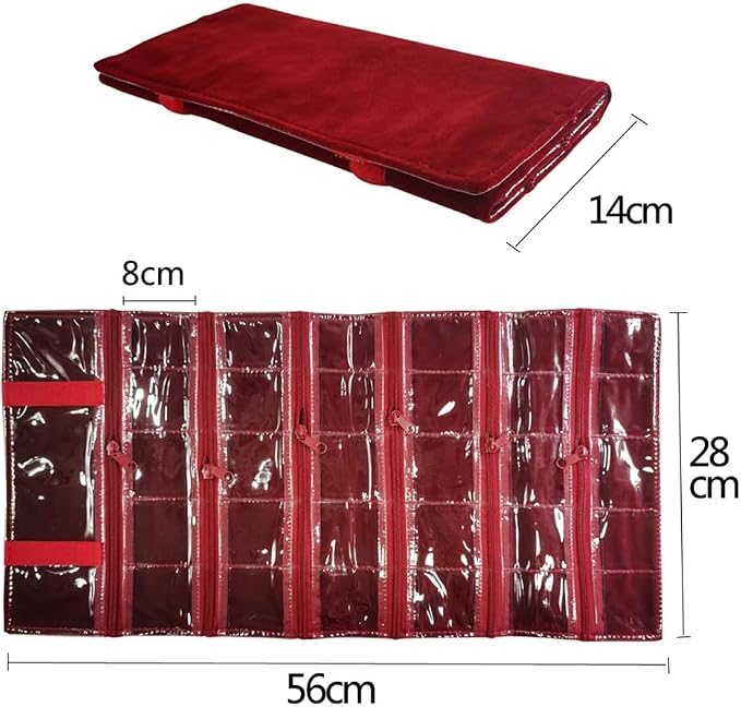 Travel Jewelry Roll Bag Portable Organizer Pouch - Image 3