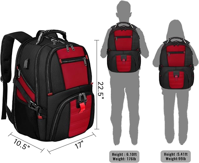 YOREPEK 18.4 Laptop Backpack, Large Backpacks Fit Most 18 Inch Laptop - Image 7