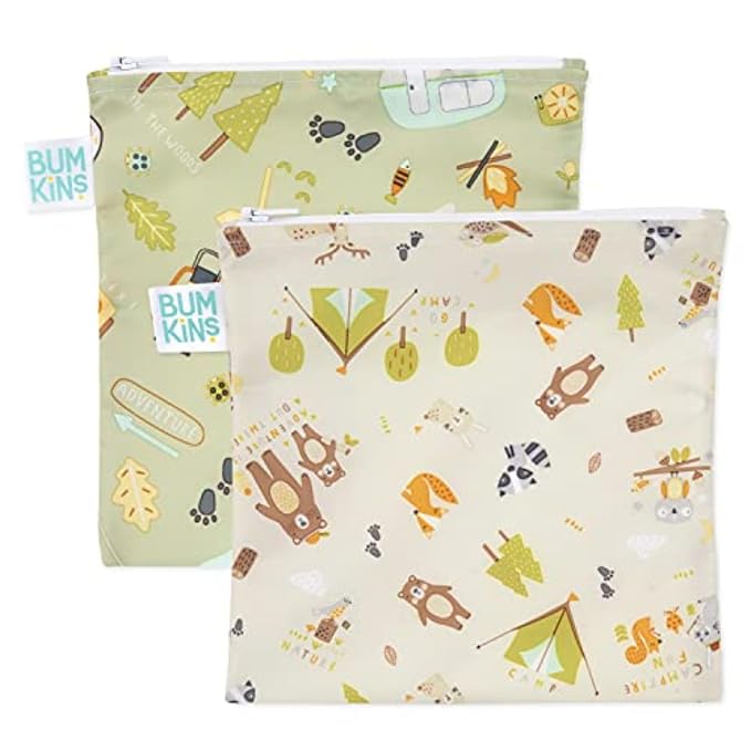 Bumkins Reusable Sandwich and Snack Bags, by Bumkins