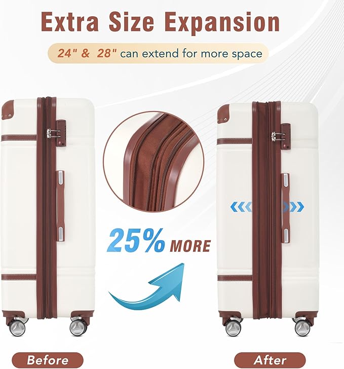 Merax Suitcase Set 28 inches Expandable Luggage - Image 7