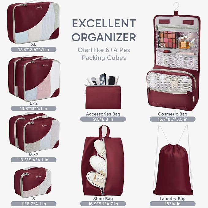 ALL INCLUDED 10 Set Sturdy Packing Cubes - Image 2