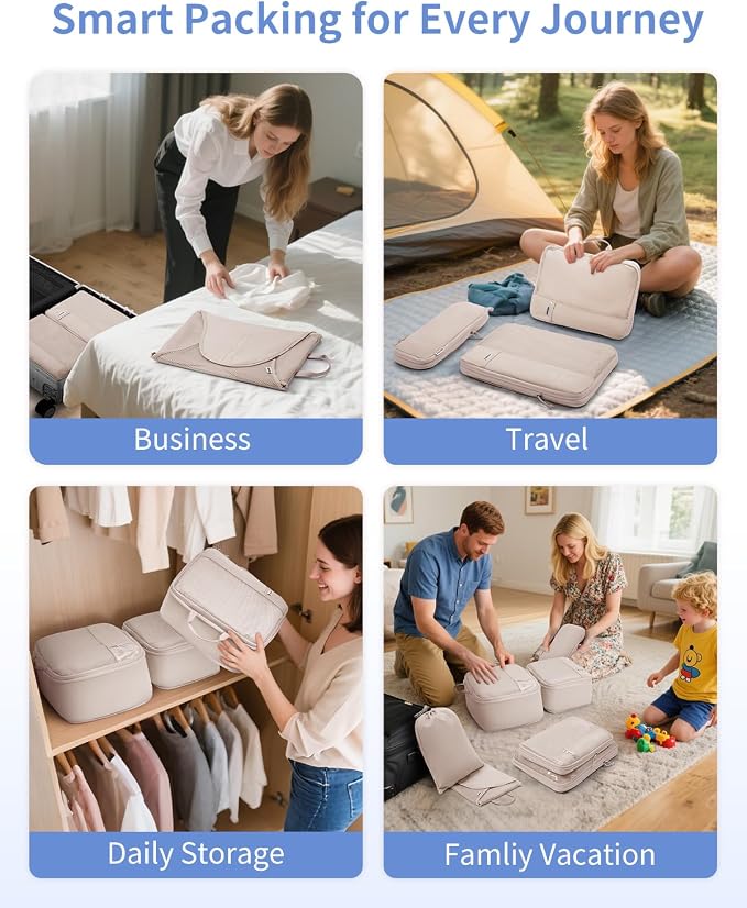 WANDF 7 Set Compression Packing Cubes - Image 9