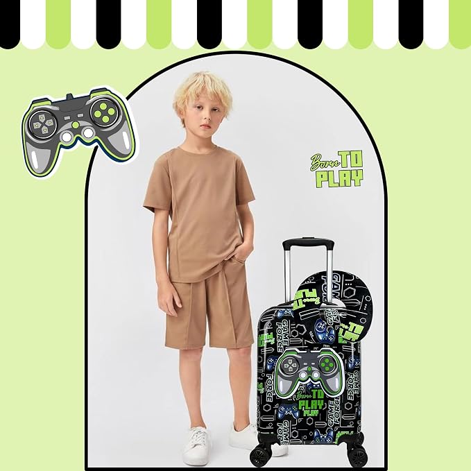 Kid’s Luggage Set 5 Piece Suitcase Set 16’’ Hardside Luggage - Image 5