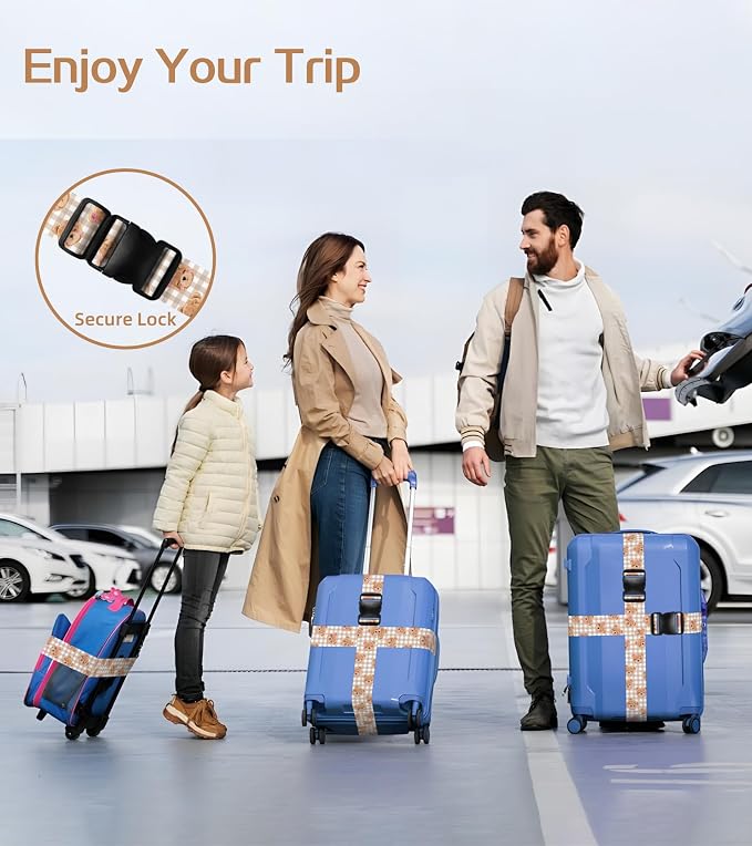 Luggage Straps for Suitcases Travel Belt Luggage Band Heavy Duty Traveling - Image 5