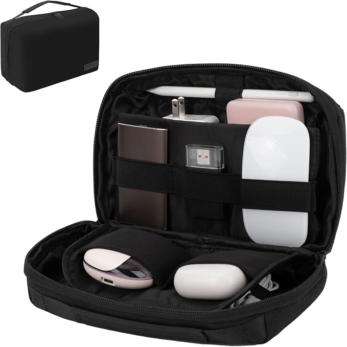 LENTION Electronics Organizer, Tech Organizer Travel Case, Tech Pouch, Cable Bag by LENTION