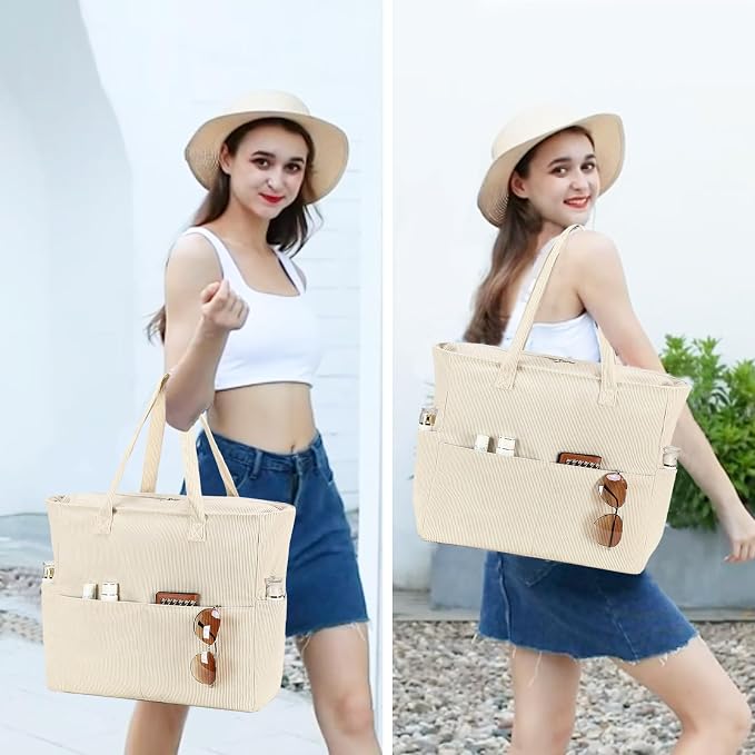 Beach Pool Bags Tote for Women Ladies Large Gym Tote Carry On Bag - Image 6