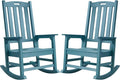 Psilvam Oversized Outdoor Rocking Chair Set of 2, Porch Rocker by PsilvamGardenFurniture