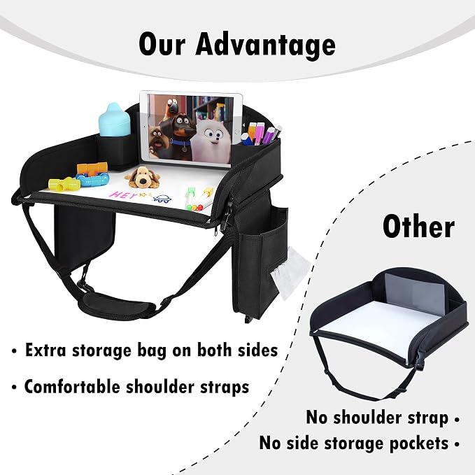 Kids Travel Tray for Toddler Car Seat, Lap Tray for Girl Activities - Image 3