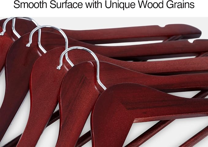 StorageWorks Wooden Hangers 20 Pack, Wood Coat Hanger - Image 5