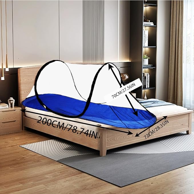 CMINGJ Large Pop Up Mosquito Tent, Portable Foldable Mosquito Net - Image 3