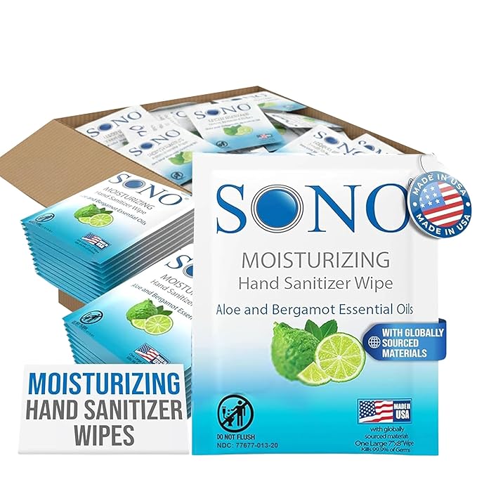 SONO Alcohol-Free Sanitizing Hand Wipes by SONO