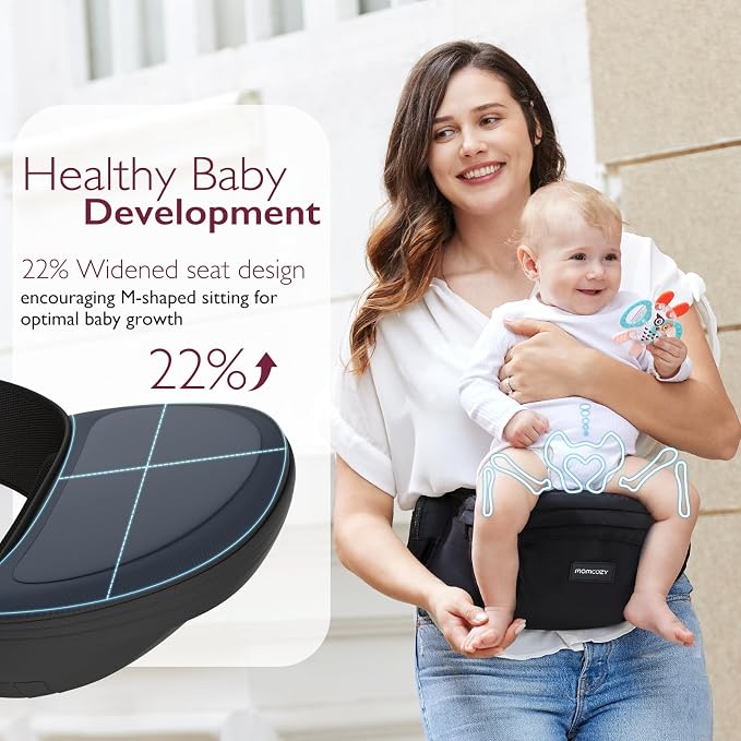 Momcozy Hip Seat Baby Carrier - Image 2