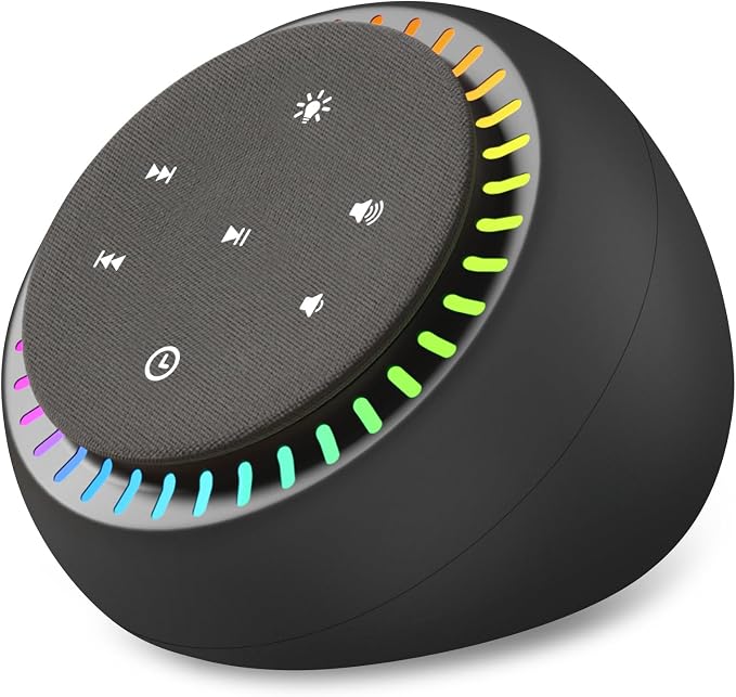 DreamSky Sound Machine for Sleep, 26 Sounds & RGB Night Light, USB-C Powered by DreamSky