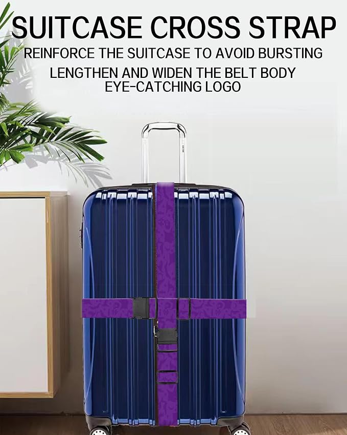 Luggage Straps for Suitcases, Adjustable Travel Belt, Durable Wide Luggage Strap - Image 5