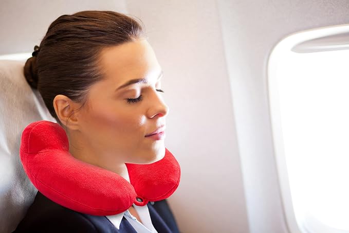 Inflatable Travel Neck Pillow: Extra-Soft, Cushion. - Image 5